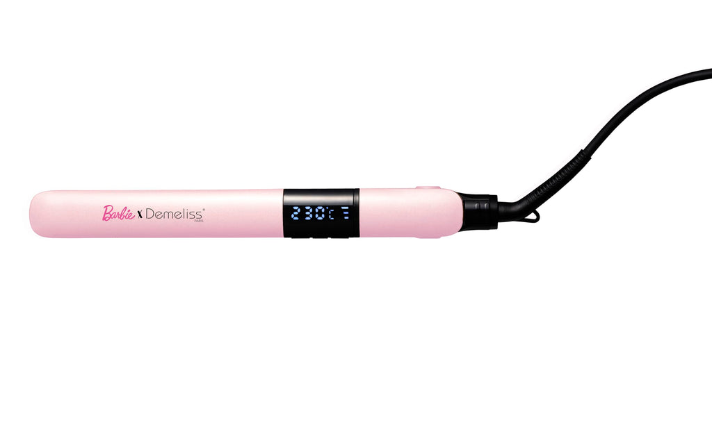 Demeliss SAINT ALGUE Gold Straightener – Straightening from the Root – Fine Ceramic Plates, Tourmaline – Adjustable Temperature 150°C to 230°C – Smooth to Wavy Hair – Ergonomic Design, Professional