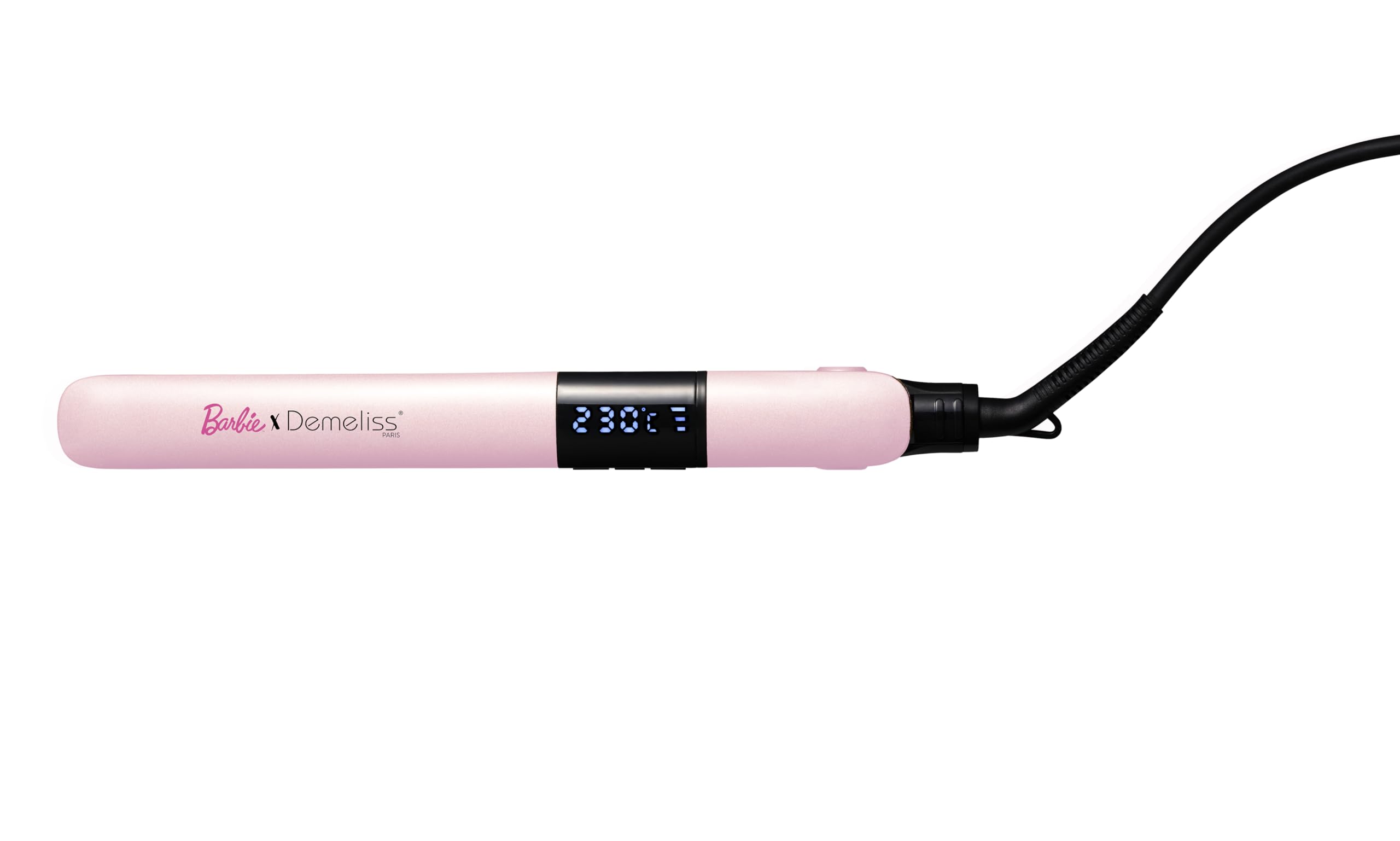 Demeliss SAINT ALGUE Gold Straightener – Straightening from the Root – Fine Ceramic Plates, Tourmaline – Adjustable Temperature 150°C to 230°C – Smooth to Wavy Hair – Ergonomic Design, Professional