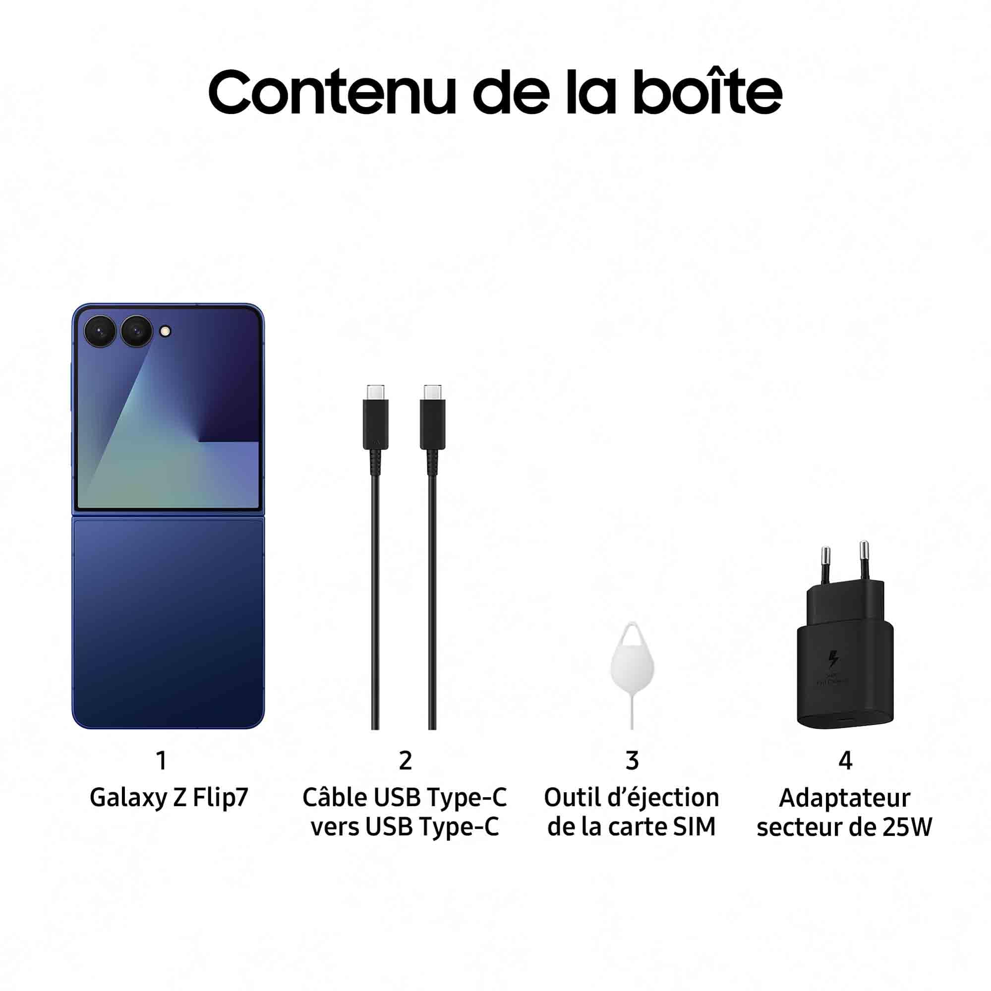 Samsung Galaxy Z Flip7, Android 5G Smartphone with Galaxy AI, 256GB, 25W Fast Mains Charger Included, Unlocked Smartphone, Coral, FR Version