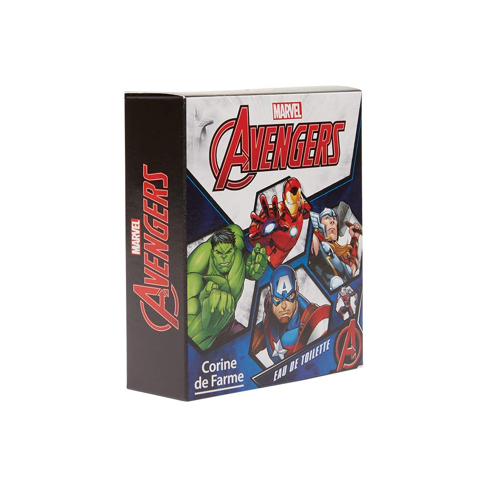 Corine De Farme, Avengers, Children's Perfume, Disney Eau De Toilette, Perfume for Children from 3 Years, 50 ml, Clean Beauty Formulation, 100% Made in France