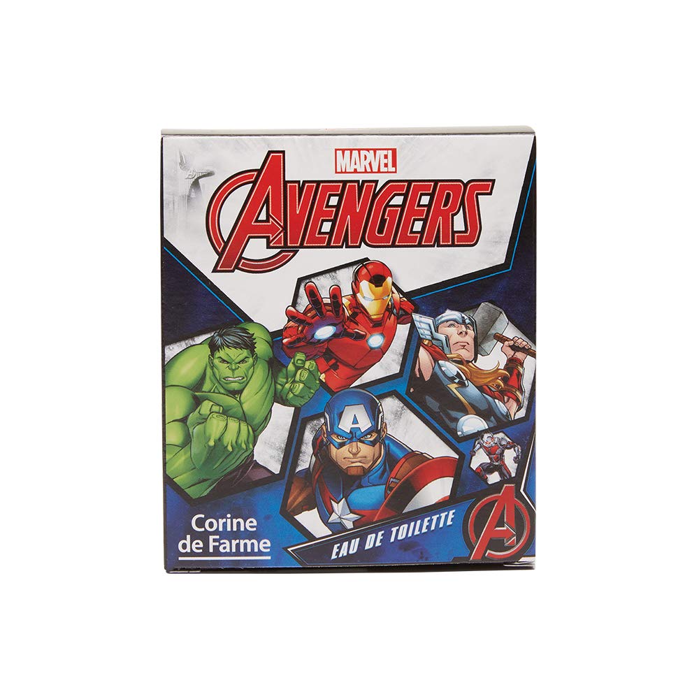 Corine De Farme, Avengers, Children's Perfume, Disney Eau De Toilette, Perfume for Children from 3 Years, 50 ml, Clean Beauty Formulation, 100% Made in France
