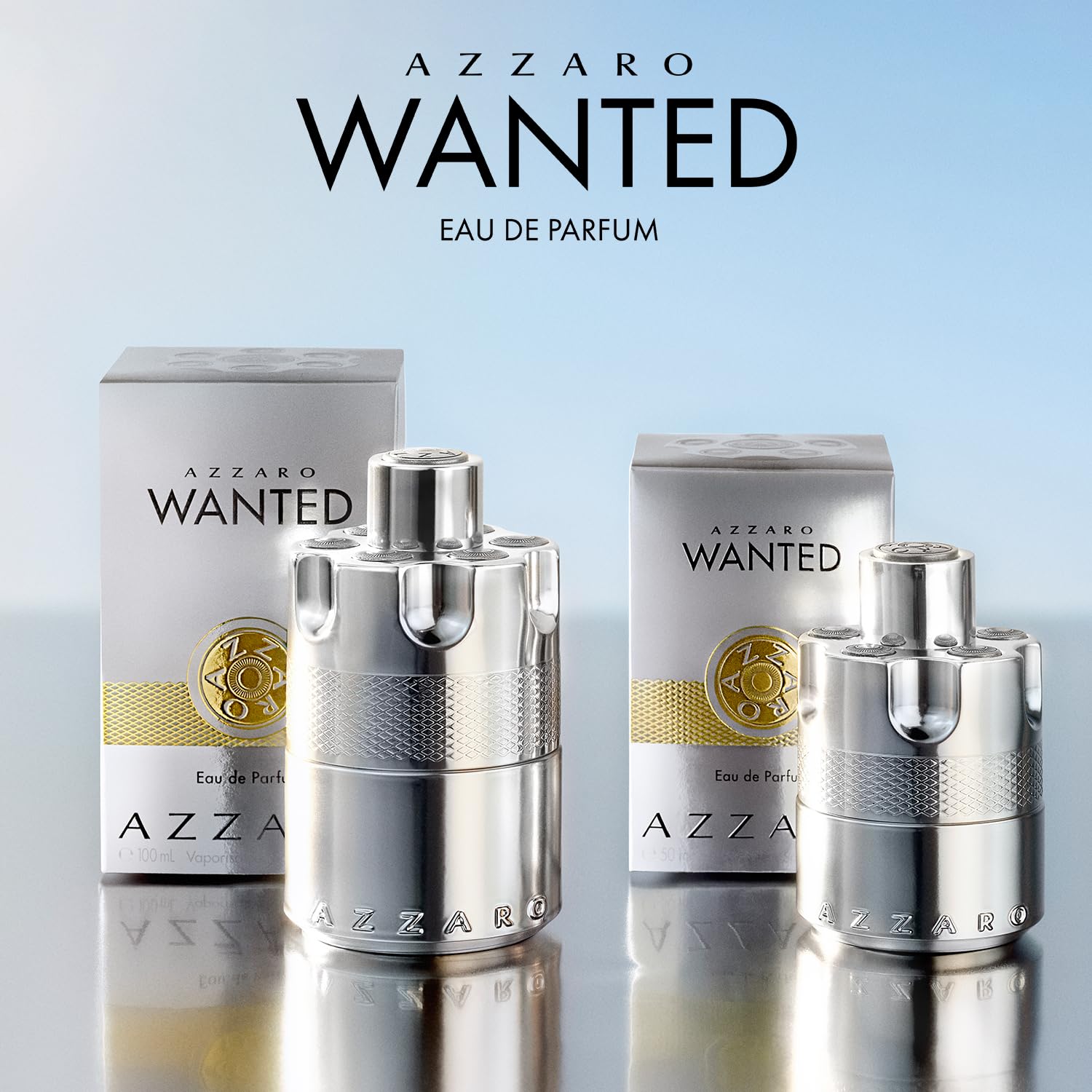 AZZARO Wanted - Eau De Parfum Homme - Boisé Aromatique Épicé - Baies de Genévrier, Vétiver & Cœur de Sauge - Tenue Longue Durée - Spray Vaporisateur