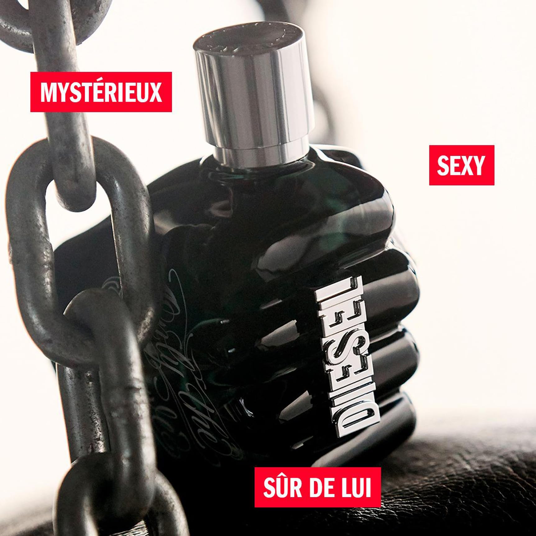 DIESEL Only The Brave Tattoo - Eau De Toilette Homme - Boisé - Accord Pomme Granny Smith, Bois Ambrés & Tabac Narguilé - Tenue Longue Durée - Spray Vaporisateur