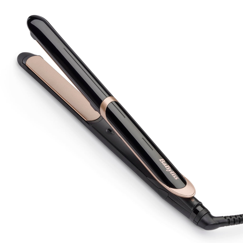 BaByliss Super Smooth Hair Straightener - Ionic Anti-Frizz Technology, Heat Resistant Mat, Ceramic Plates for Perfect Straightening, Ultra-Fast Heating, Temperatures 140-235°C, ST393E