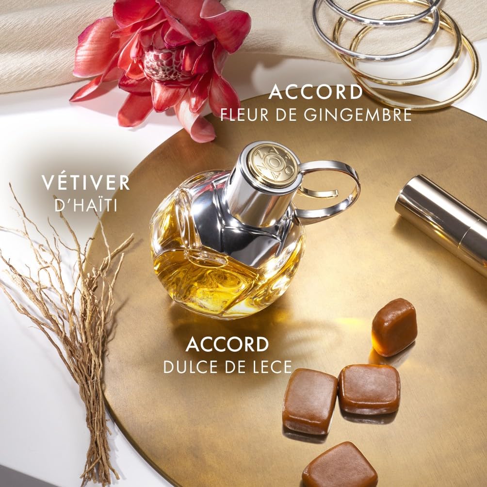 AZZARO Wanted Girl - Eau De Parfum Femme - Floral Ambré Gourmand - Accord Fleur de Gingembre, Vétiver Haïtien & Accord Dulce de Leche - Tenue Longue Durée - Spray Vaporisateur