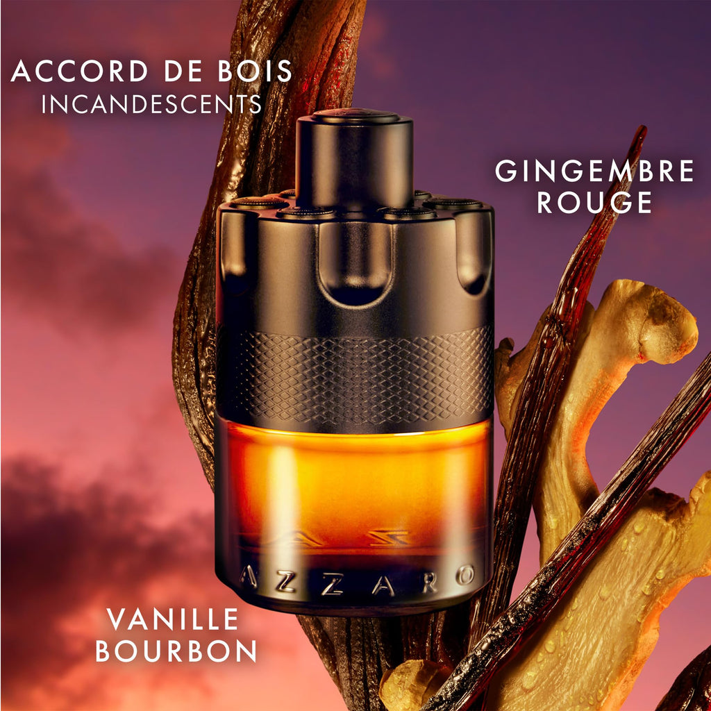 AZZARO The Most Wanted - Parfum Homme - Fougère Ambré Épicé - Gingembre, Vanille Bourbon & Bois Ambré - Tenue Longue Durée - Spray Vaporisateur