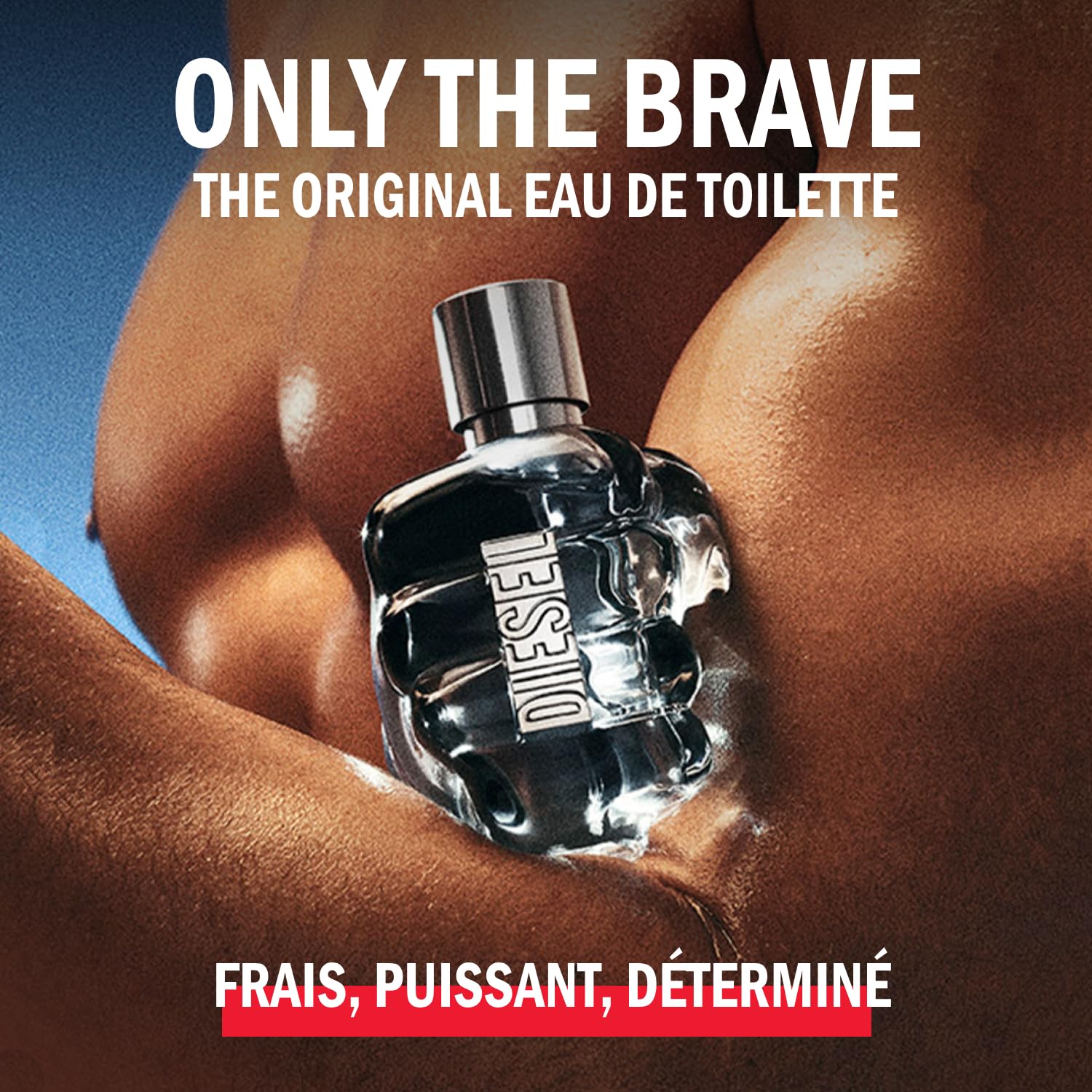 DIESEL Only The Brave - Eau De Toilette Homme - Boisé Ambré - Citron Frais, Ambre & Accord de Cuir - Tenue Longue Durée - Spray Vaporisateur