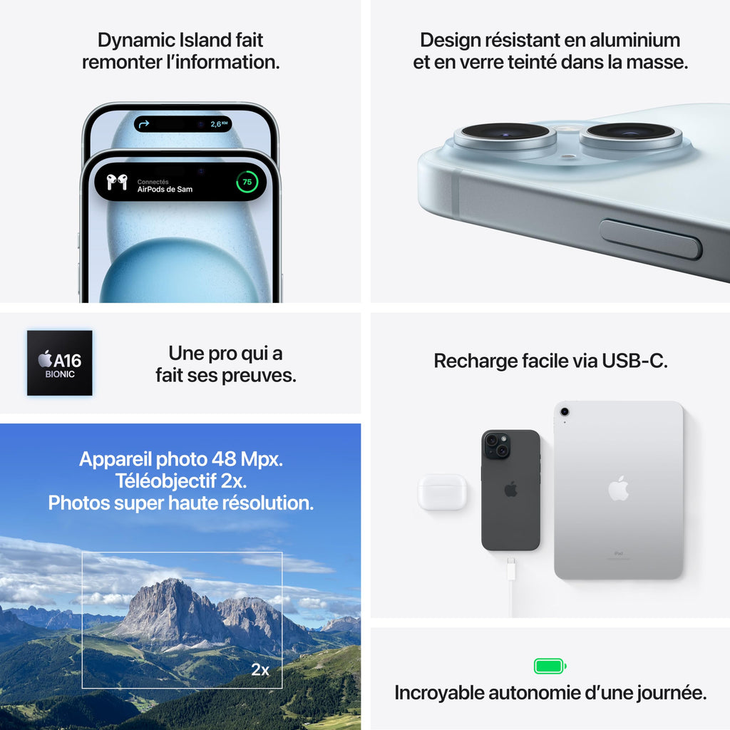 Apple iphone 15 (128gb) - black