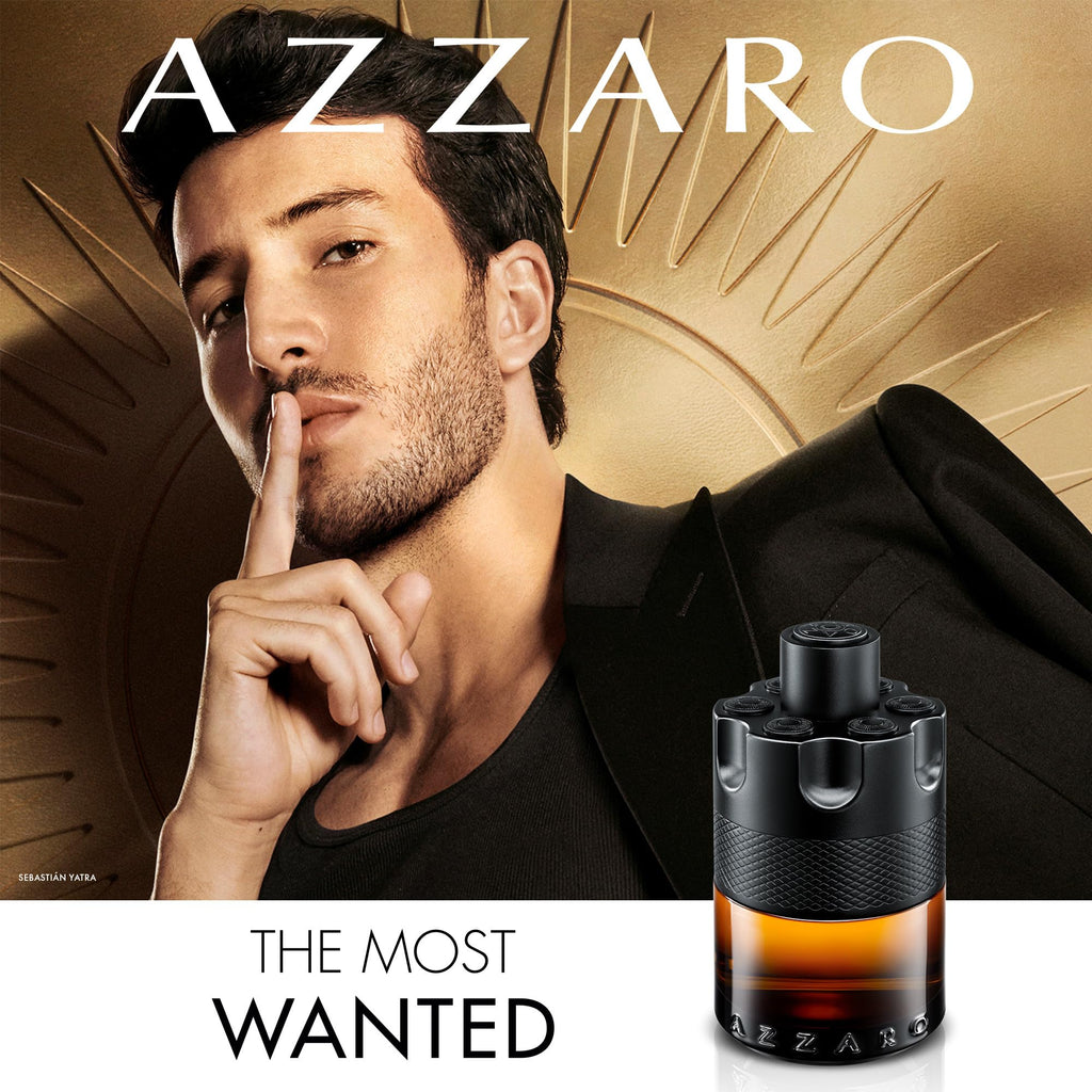 AZZARO The Most Wanted - Parfum Homme - Fougère Ambré Épicé - Gingembre, Vanille Bourbon & Bois Ambré - Tenue Longue Durée - Spray Vaporisateur