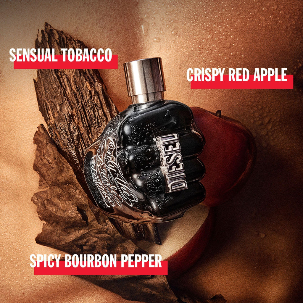 DIESEL Only The Brave Tattoo - Eau De Toilette Homme - Boisé - Accord Pomme Granny Smith, Bois Ambrés & Tabac Narguilé - Tenue Longue Durée - Spray Vaporisateur